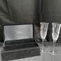 Things Remembered Crystal  Wine Goblets in Velvet Box image number 2