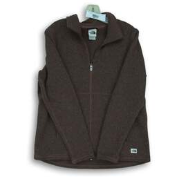 Women's The North Face Brown Full-Zip Jacket Size L