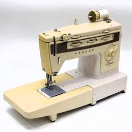 Vintage Archer Finesse 834 Sewing Machine With Pedal Made In Poland alternative image