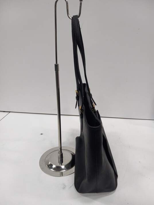 Michael Kors women's black leather purse image number 3