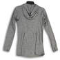 Womens Gray Space Dye Long Sleeve Hooded Full-Zip Jacket Size Small image number 2