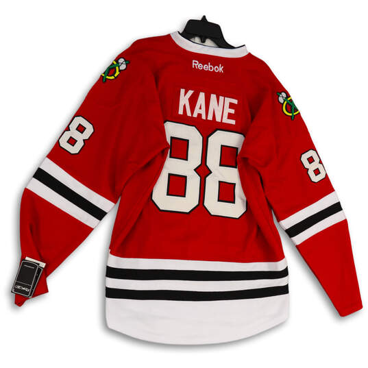 Reebok NHL Chicago Blackhawks Jersey Red Kane 88 Long Sleeve V