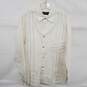 Versace Jeans Couture Men's White Snap Long Sleeve Dress Shirt Size L - AUTHENTICATED image number 1