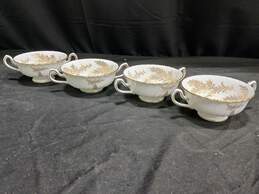 Minton Golden Fern 4 Soup Bowl & 6 1/4" 4 Saucer Set alternative image