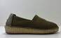 Cole Haan Reilly Olive Green Espadrille Knit Loafers Shoes Women's Size image number 1