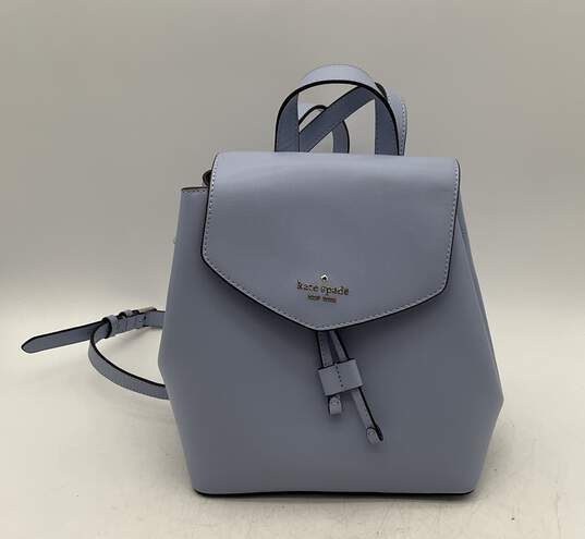 Kate Spade New York Lizzie Leather Backpack Light Blue Leather image number 1