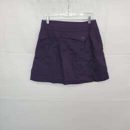 Arc'teryx Dark Purple Trim Fit A-Line Cotton Blend Skort WM Size S alternative image