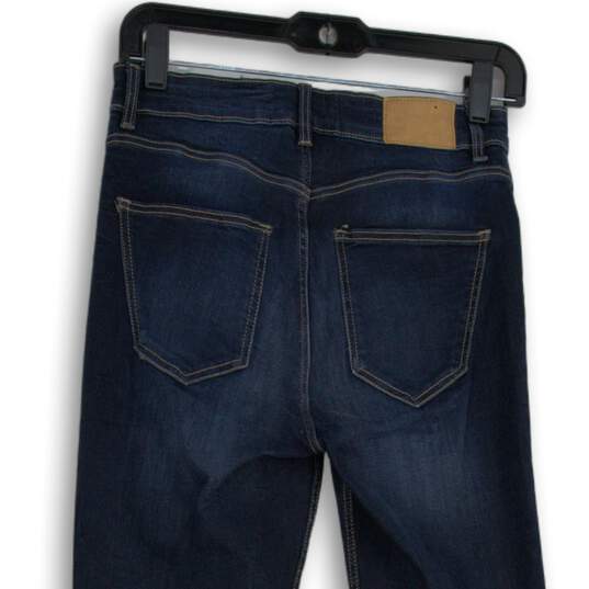 Zara Womens Blue Denim Medium Wash 5-Pocket Design Skinny Leg Jeans Size 6 image number 4