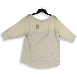 NWT Abercrombie & Fitch Womens Gray Heather 3/4 Sleeve Blouse Top Size M alternative image