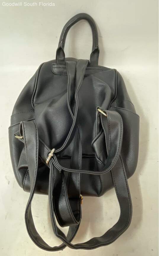 Juicy Couture Womens Black Faux Leather Backpack image number 3