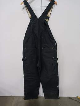 Carhartt Black Bib Overalls Men's Size 38x32 alternative image