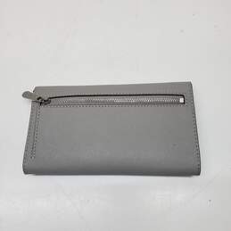 Michael Kors Tri-Fold Gray Leather Wallet alternative image
