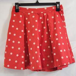 Kate Spade Women Red Polka Dot Skirt Sz 26
