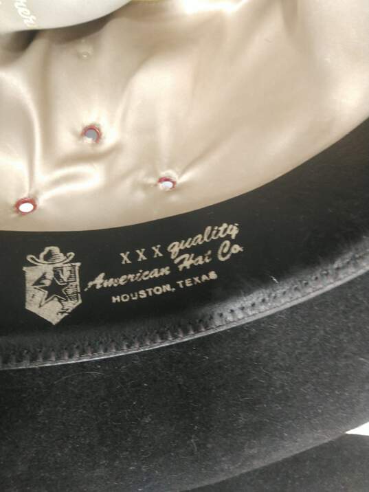 Pair of American Hat Co. Black Felt Cowboy Hats Size 6 3/4 w/Box image number 5