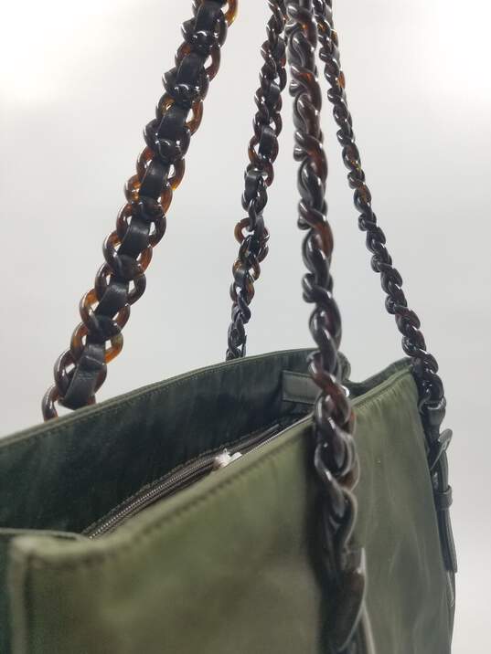 Prada, Bags, Vintage Prada Tessuto Nylon Shoulder Bag In Dark Olive