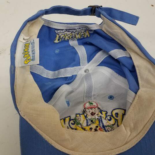 1990s Youth Pokemon Hat Gotta Catch 'Em All Nintendo Blue Cap image number 4