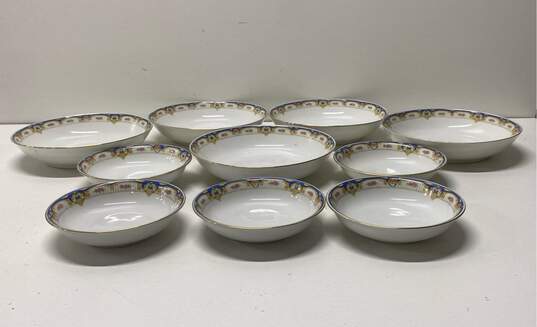 Royal Bayreuth Bavaria China Tableware Assorted Soup /Desert Bowles 10 Pc Set image number 4