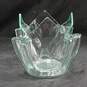 Clear Green Glass Art Bowl image number 4