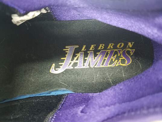 Nike Lebron 18 Lakers Purple M 12 COA image number 8