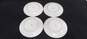 Bundle of 4 Genuine Porcelain China Gold Standard White Plates w/Floral Design image number 4
