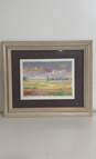 Pastel Countryside Impressionist Print by Jean Fernand Signed Matted & Framed image number 1