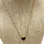 Designer Michael Kors Gold-Tone Adjustable Heart Shape Pendant Necklace image number 1