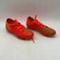Adidas Mens Predator Edge.3 Orange Yellow Lace Up Cleats Shoes Size 7 image number 2