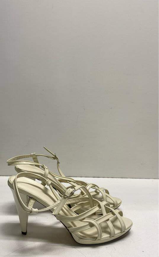 BALLY Italy Vilaine Patent Leather Cage Sandal Heels Shoes Size 10 image number 1