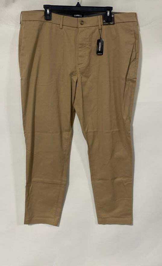 NWT Express Mens Brown Athletic Slim Hyper Stretch Chino Pants Size 40X32 image number 1