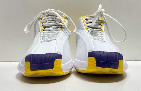 adidas Crazy 1 Lakers Home (2022) White Athletic Shoes Men's SZ 12 image number 2