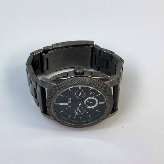 Designer Fossil FS-4662 Chronograph Smoke Stainless Steel Quartz Wristwatch image number 2