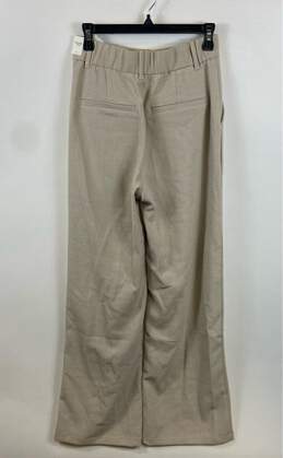 NWT Abercrombie & Fitch Womens Beige High Rise Pleated Wide Leg Dress Pants Sz S alternative image