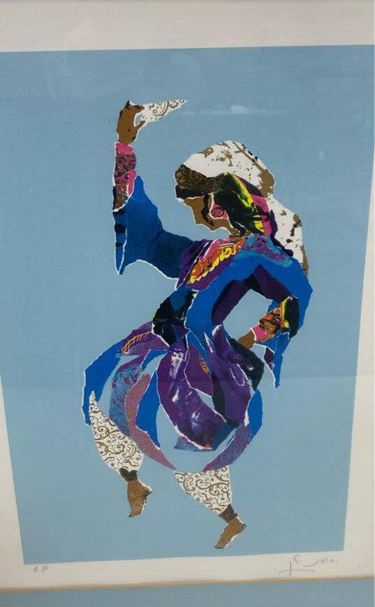 The Dancer Serigraph A.P. Print by Judith Yellin Signed. Matted & Framed image number 5