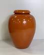 Early Bauer Pottery Orange 16in Tall Oil Jar c 1920's L.A. California Pottery image number 1