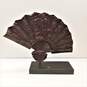 Austin Production Sculpted Oriental Fan on Wood Base image number 1