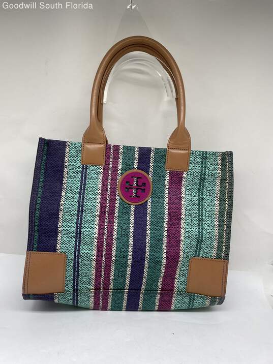 Tory Burch Womens Multicolor Shoulder Tote Bag Medium Size image number 1