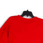 Womens Red Long Sleeve Crew Neck Comfortable Pullover Sweatshirt Size 2XL image number 4
