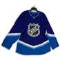 Adidas Mens Blue NHL All Star Game Long Sleeve Pullover Hockey Jersey Size 56 image number 1