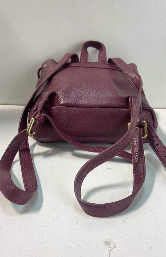 Guess Small City Backpack Burgundy image number 3