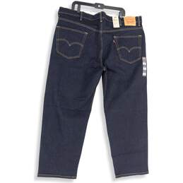 NWT Levi Strauss & Co. Mens Blue 550 Denim Dark Wash Tapered Leg Jeans 46X29 alternative image