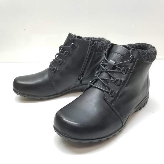 Propét Women's Black Leather Delaney Ankle Boot Size 8.5 image number 2