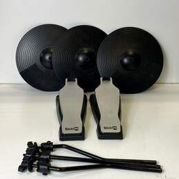 Rock Jam Electronic Drum Accessories DDMESH500-Cymbals, Foot Pedals