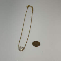 Designer Swarovski Gold-Tone Crystal Stone Heart Shape Pendant Necklace alternative image