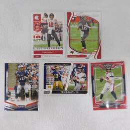 5 Tom Brady Football Cards Patriots Buccaneers