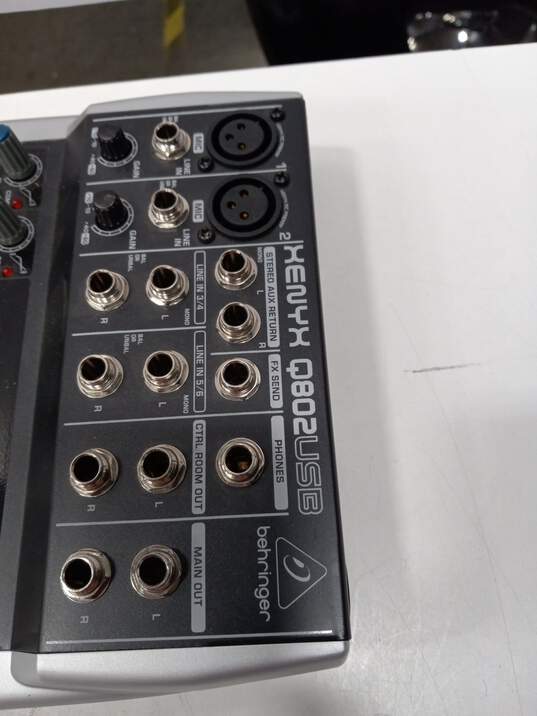 Behringer Xenyx Q802USB Mixer/Preamp/Audio Compressor image number 4