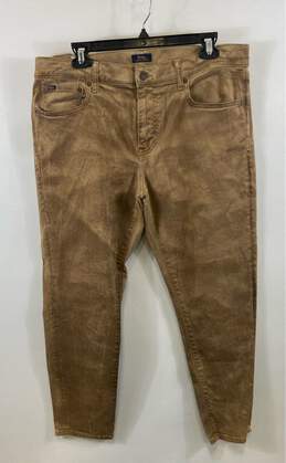 Polo Ralph Lauren Mens Brown Pockets Low Rise Denim Ankle Jeans Size Medium