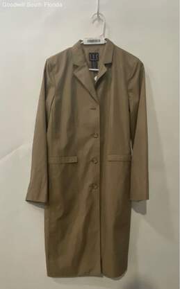 INC Womens Beige Trench Coat Size 6 With Tags