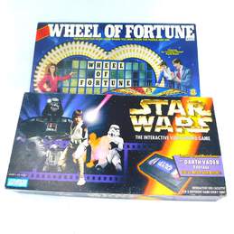 VTG Wheel of Fortune & Star Wars Interactive Board Games Complete IOB