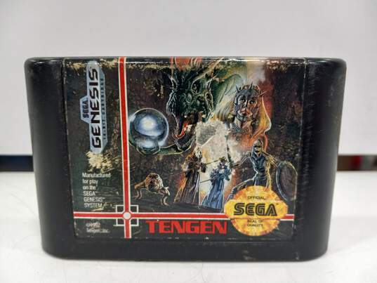Sega Genesis Tengen Dragon's Fury Video Game image number 2