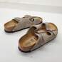 Birkenstock Women's Arizona Taupe Leather Slide Sandals Size 35 EU/5 US image number 4